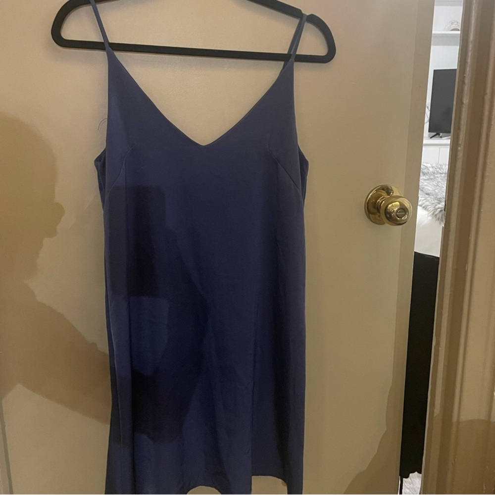 Aqua Navy Blue Dress